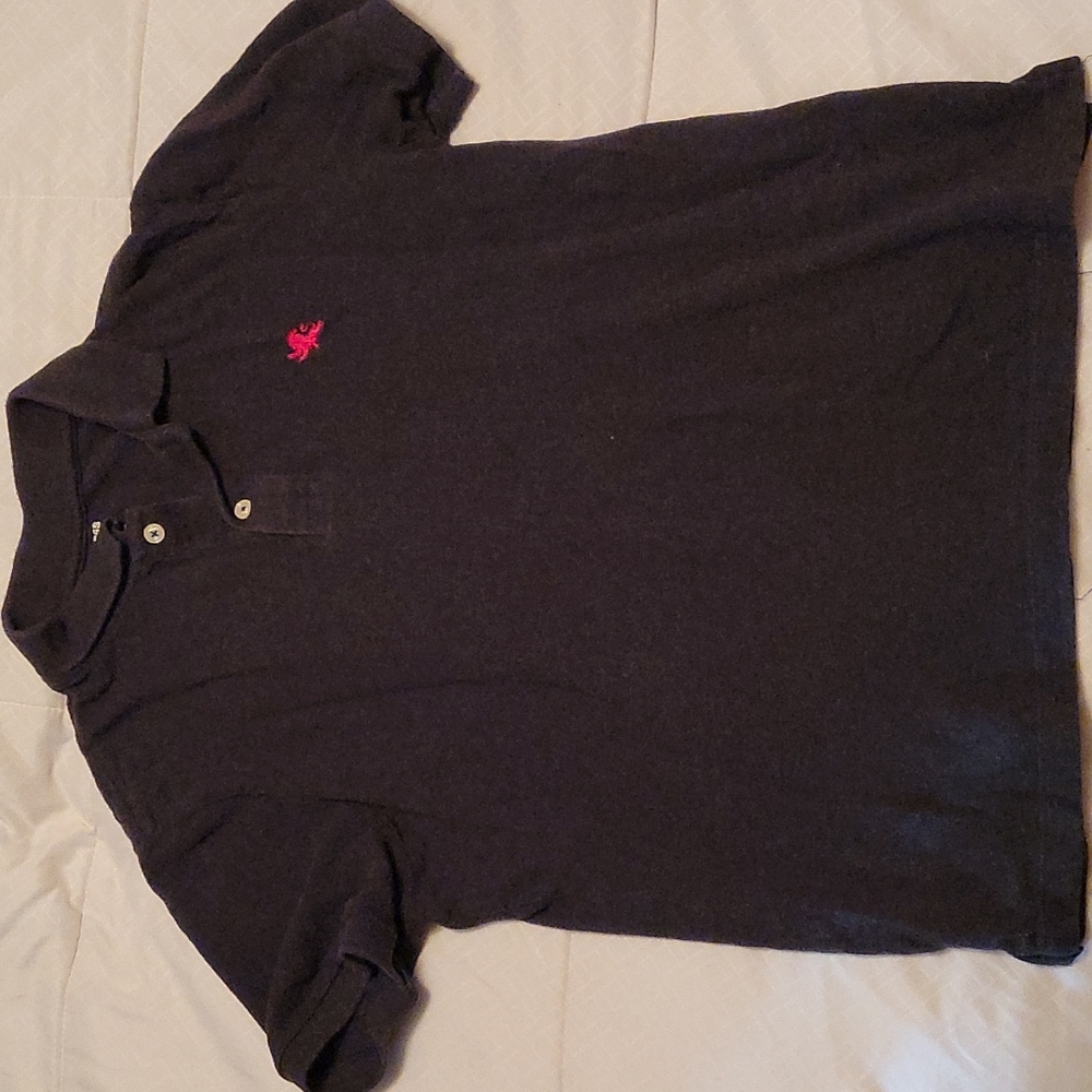 Express Men's, SMALL Polo Shirt, DARK GRAY